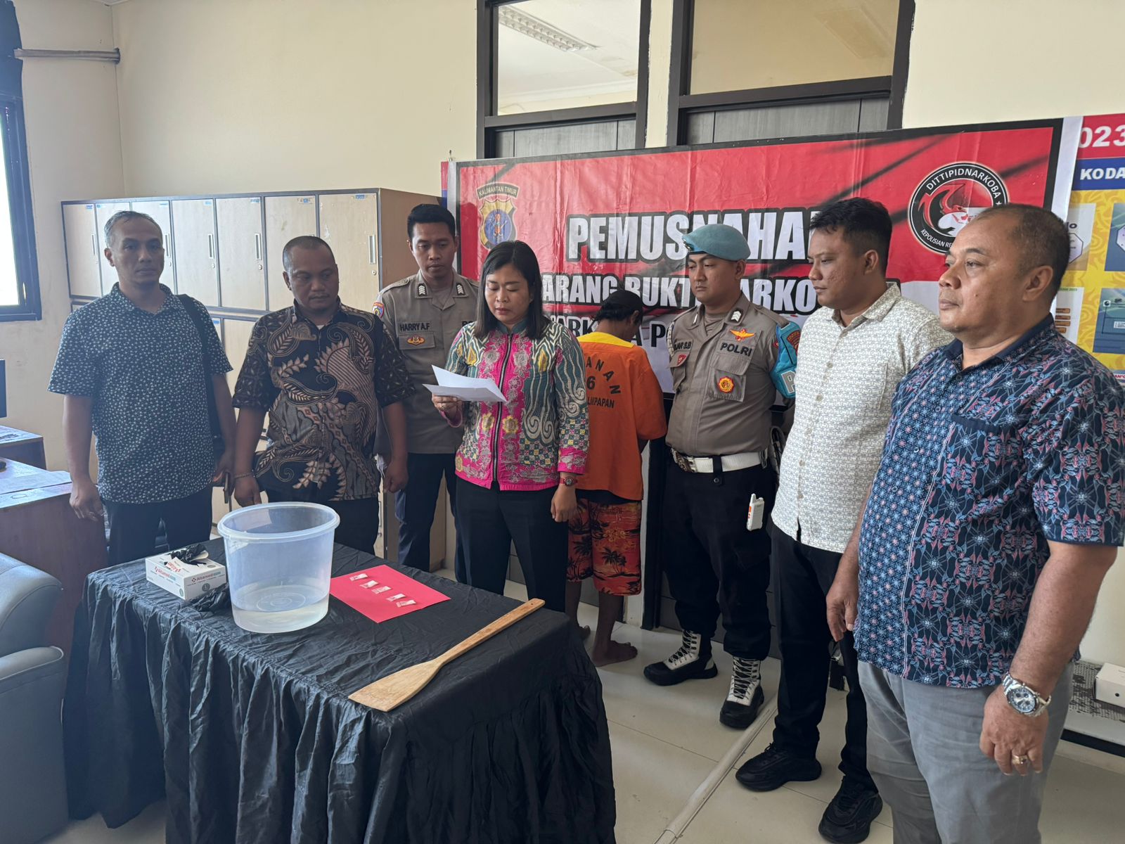 pemusnahan sabu Balikpapan
