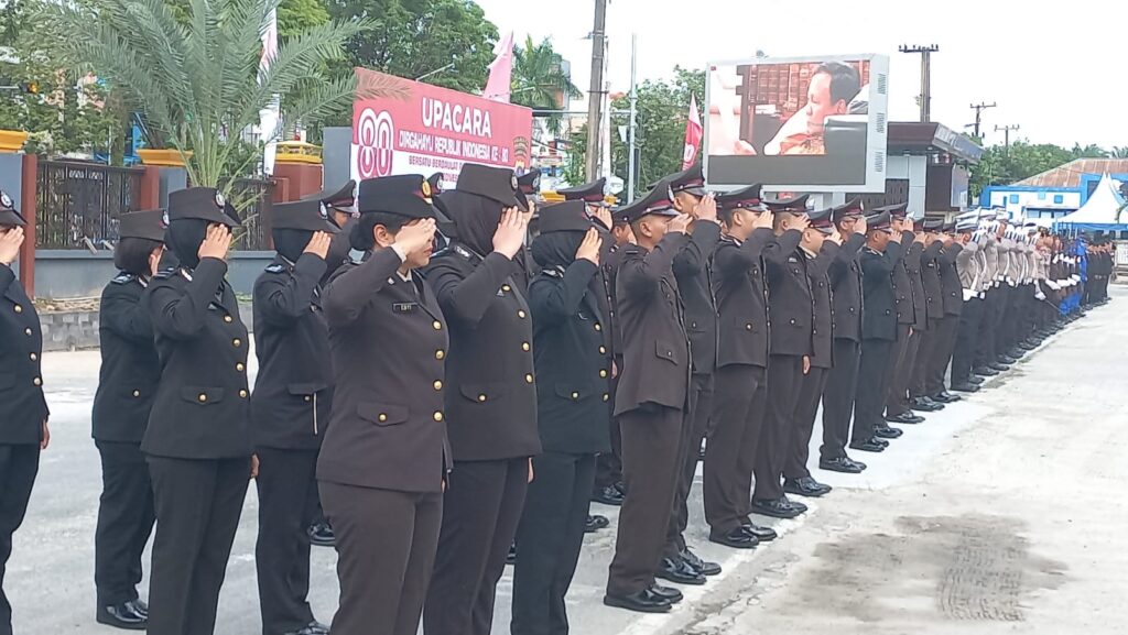 Upacara HUT RI ke-80 Polresta Balikpapan