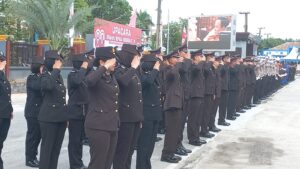 Upacara HUT RI ke-80 Polresta Balikpapan