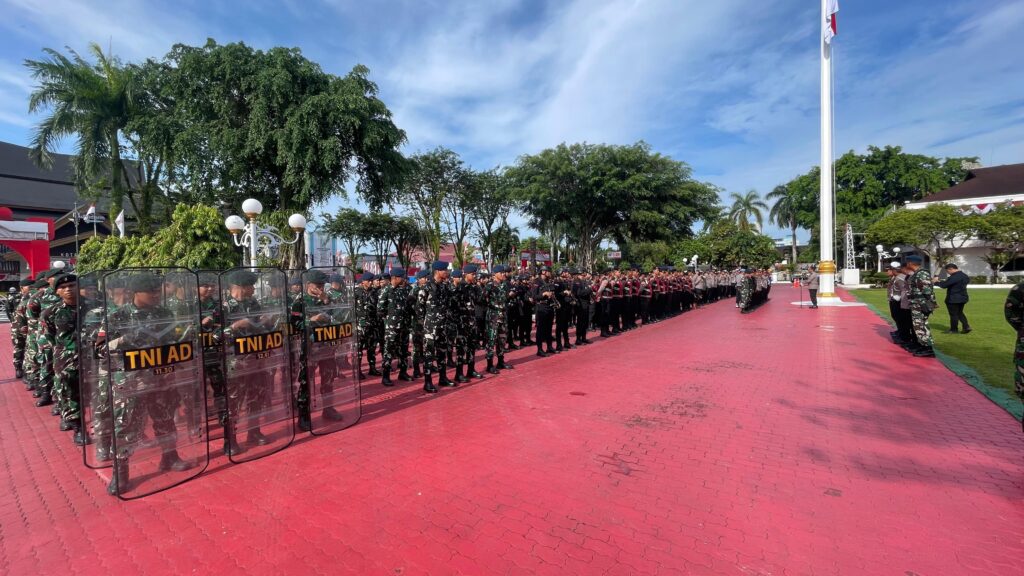 Brimob Kaltim amankan unjuk rasa