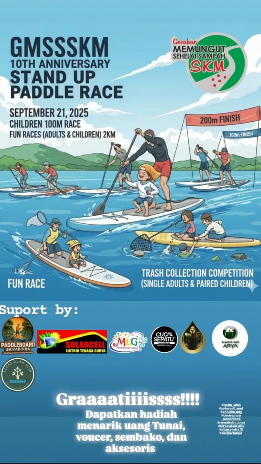 Lomba pungut sampah Samarinda