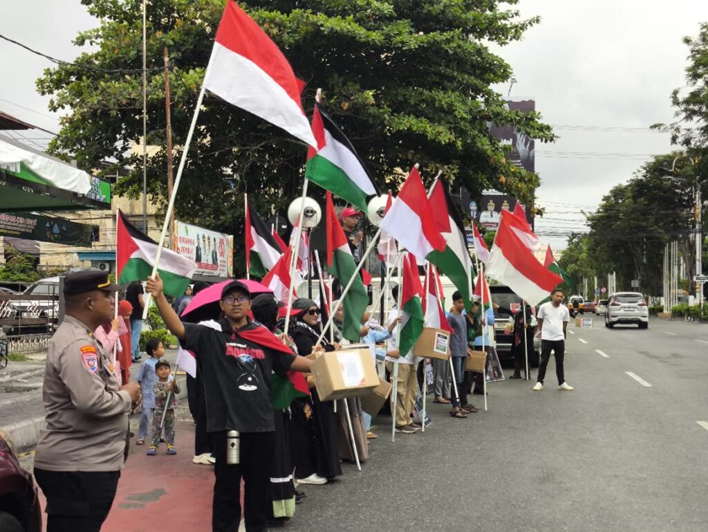 aksi solidaritas Palestina Balikpapan