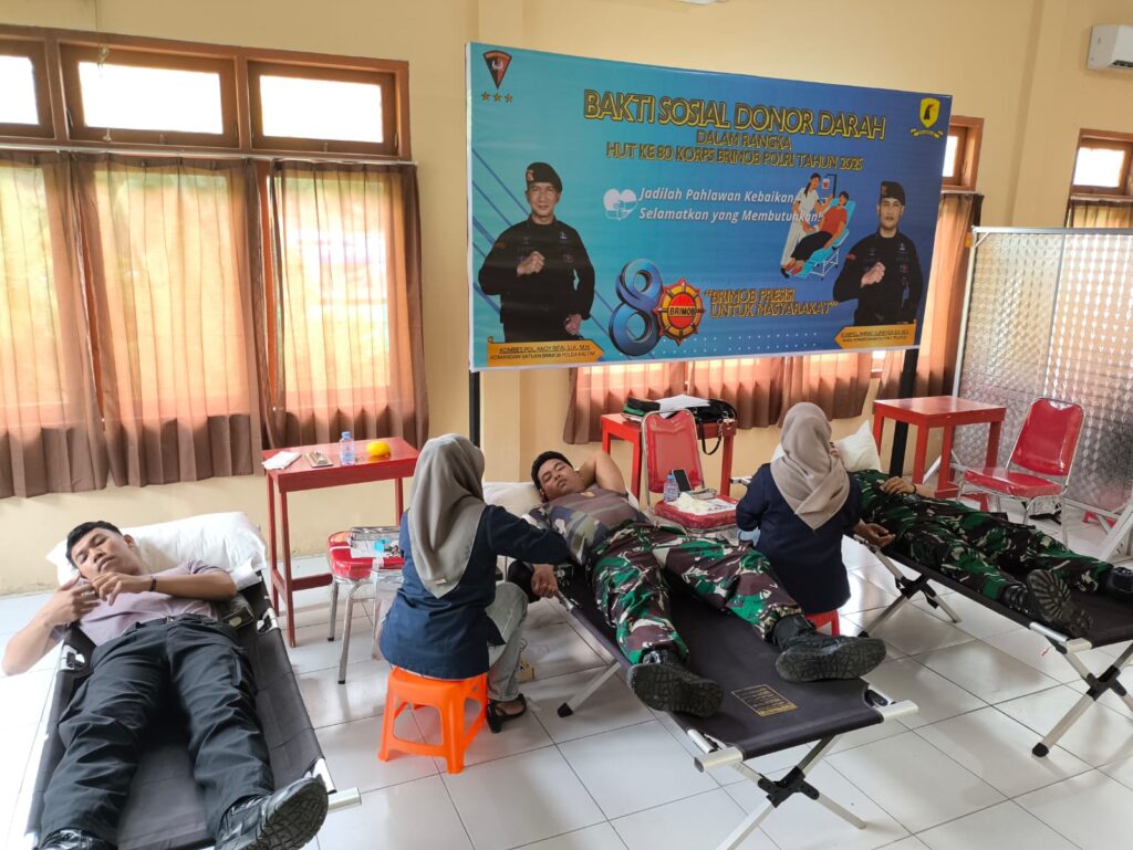 Brimob Kaltim donor darah