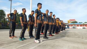 Polresta Balikpapan olahraga pagi