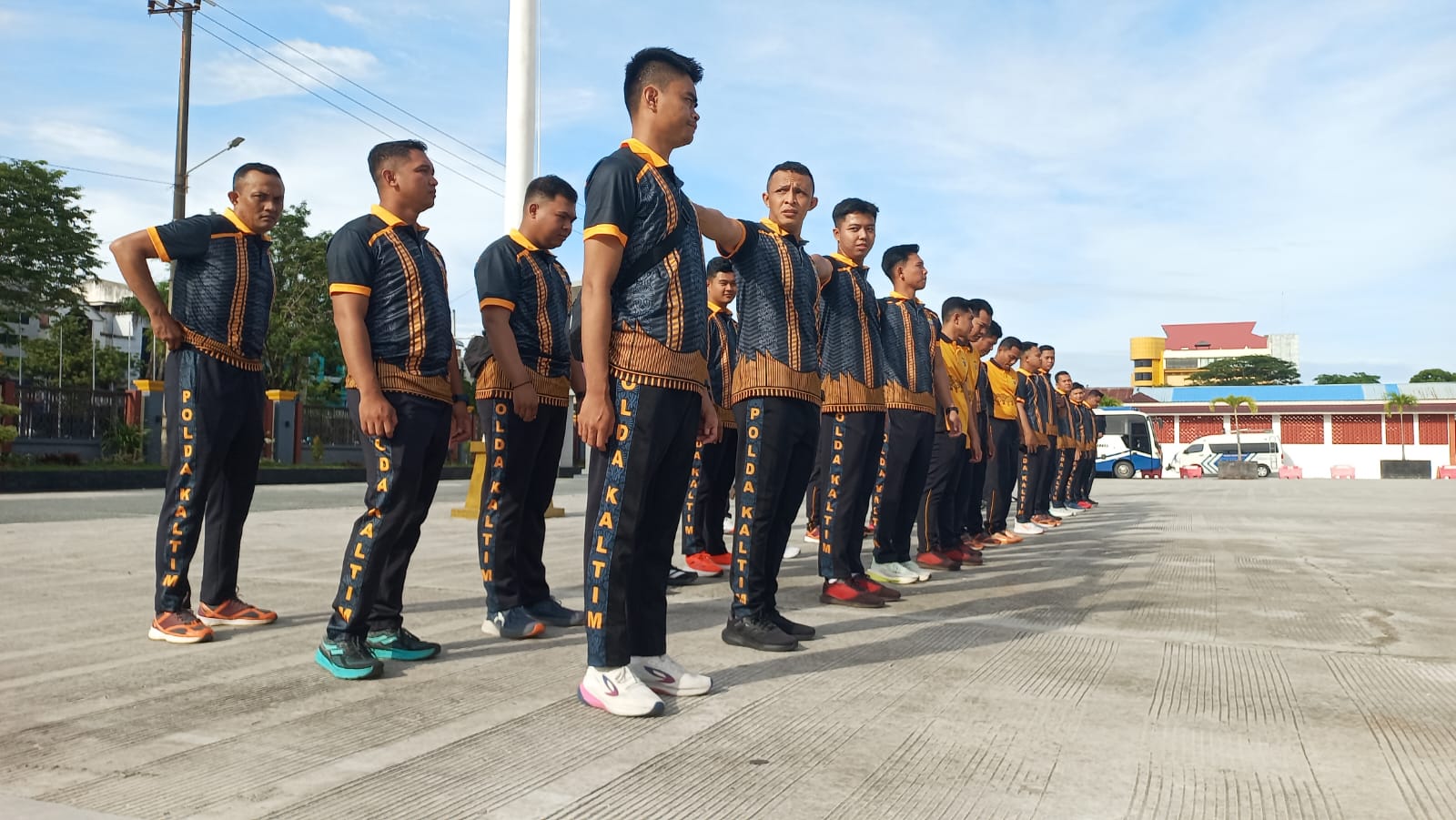 Polresta Balikpapan olahraga pagi