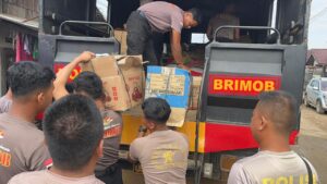 Brimob Polda Sumut peduli pendidikan