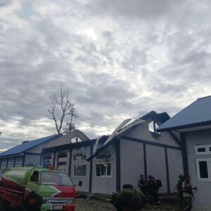 kebakaran SMA Negeri 2 Dekai