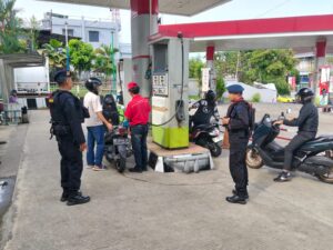 Brimob Kaltim patroli SPBU