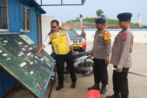 Brimob Kaltim patroli mudik