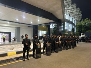 pengamanan BRI Superliga Samarinda